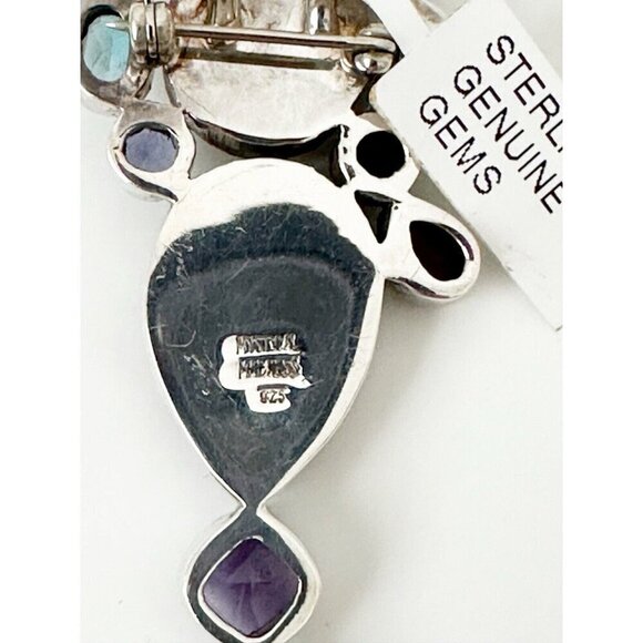 NWT Mystical Madness Sterling Silver Brooch Pendant Sajen-Style Face Amtheyst - Picture 6 of 7